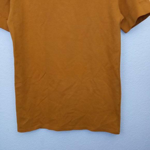 Zara Mustard Yellow Rolled Sleeve T Shirt Dress - Picture 3 of 12